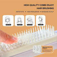 Rotatable Self Cleaning Hair Brush Massage Air Cushion Comb Magic Retractable Comb for Women Anti-Static Hair Smoothing Comb