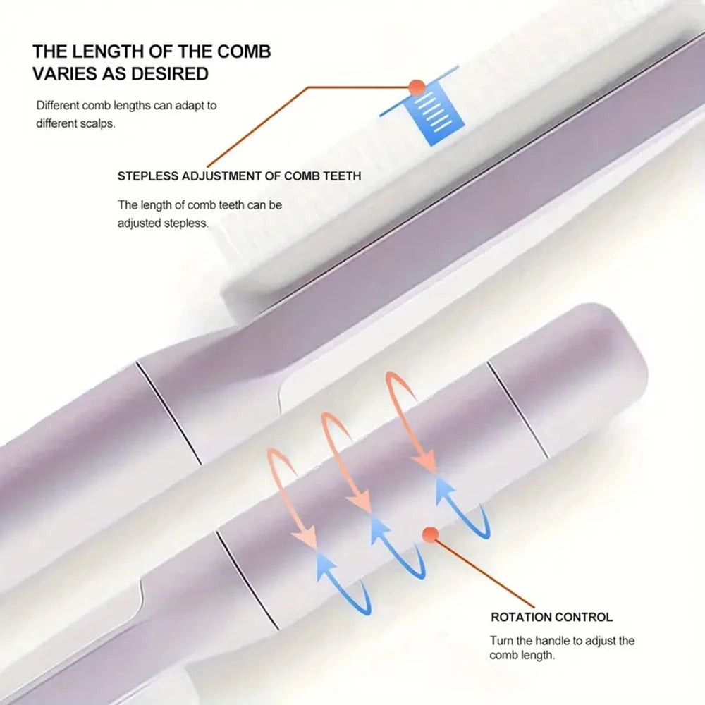 Rotatable Self Cleaning Hair Brush Massage Air Cushion Comb Magic Retractable Comb for Women Anti-Static Hair Smoothing Comb